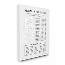 We would like to show you a description here but the site won't allow us. The Stupell Home Decor Collection 30 In X 40 In Black And White Kitchen Crossword Puzzle Sign Canvas Wall Art By Shawnda Craig Kwp 2081 Cn 30x40 The Home Depot
