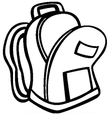 Black, white, backpack, bookbag, empty. Backpack Clipart Black And White Free Images 2 Wikiclipart