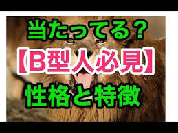 b型人も必見 b型ってこんな人です 正直こんなにうなずけるのがびっくりする 結構特徴つかんでる youtube b型 幸せな結婚生活 性格診断