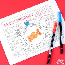 Free printable christmas placemat patterns : Printable Christmas Placemats Itsybitsyfun Com