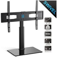 Universal Tv Stand Corner Table Top Tv Riser For Up To 65 Inch Sony Toshiba Lg Fitueyes Tv Stand Universal Tv Stand Tv Stand With Swivel Mount