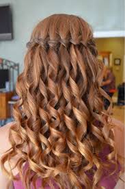 Right away check out my favorite medium and long length waterfall hairstyles that prepared for you. Waterfall Braid Waterfall Braid Hairstyle Braids With Curls Waterfall Braid With Curls