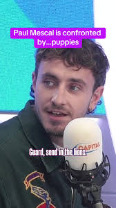 Paul Mescal Confronted by Adorable Puppies and Fearsome Lions