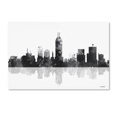 Jump to navigation jump to search. Trademark Art Indianapolis Indiana Skyline Bg 1 Graphic Art Print On Wrapped Canvas Wayfair