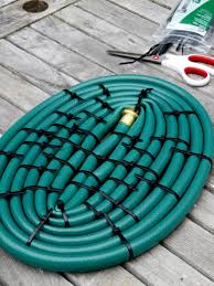 Wind the hose around the initial circle twice. Make A Basket From A Garden Hose Hgtv
