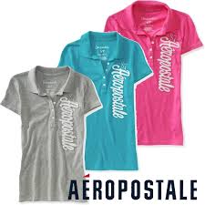 Large Size Womens Logo Polo Shirt Short Sleeved Aeropostale L Xl Xxl L 2 L 3 L Ll Gray Pink Green Aeropostale Tops Golf 8134 6013