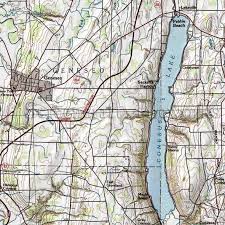 New York Geneseo Conesus Lake Nautical Chart Decor