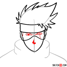 By the way, making this drawing is very easy. How To Draw The Face Of Kakashi Hatake Naruto Sketchok Easy Drawing Guides