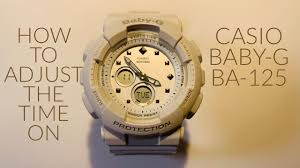 How do i set the time on my watch band? — you don't. How To Set Time Adjust The Time On Casio Baby G Ba 125 Youtube