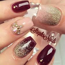 50 Newest Burgundy Nails Designs You Should Definitely Try In 2020 Burgundy Nails Glitter Nail Art Nail Designs Glitter