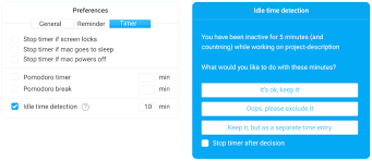 The timer app will pair the visual notifications with audio alerts, but you don't get to change the default sound effects either. Clockify 100 Free Mac Time Tracker