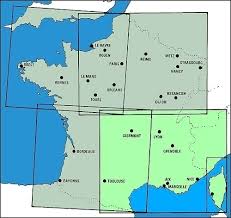 Diese karte zeigt alle hauptstädte der französischen länder und andere wichtige regionale städte. Luftfahrtkarten Headsets Flugfunk Icao Karte Frankreich Surd Ost Massstab 1 500 000