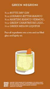 Green Negroni Created With Highball In 2020 Highball Negroni Cocktail Drinks Recipes