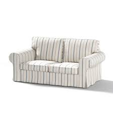 Check spelling or type a new query. Ektorp 2 Seater Sofa Cover Blue Stripes Ivory Background 129 66 Ektorp 2 Seat Sofa Cover Dekoria