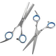 10 best barber scissors types of july 2021. Professional Hair Cutting Scissors Thinning Salon Hairdressing Shears Set Blue Ebay