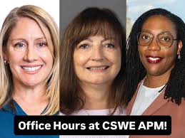 Today, during the 71st CSWE Annual Meeting in Denver, we're hosting “Office  Hours” at booth #510 — a pop-up think tank for exchanging ideas