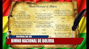 Las estrofas del himno nacional fueron escritas por el poeta chuquisaqueño don josé ignacio de sanjinés y el himno nacional se cantó por primera vez en forma solemne en el teatro municipal de la paz si extranjero poder, algún día, sojuzgar a bolivia intentare, al destino fatal se prepare que. Television Universitaria Sucre Himno Nacional De Bolivia Facebook