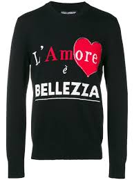 L Amore E Bellezza Jumper Dolce Gabbana Man Sweater Outfits Menswear