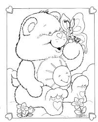 Vintage Care Bear Print And Color Me Bear Coloring Pages Butterfly Coloring Page Disney Coloring Pages