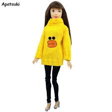 We feel a personal connection to our scarves, and as duckies, fashion inspires us to be creative with fun details and splashes of colour. Buy Yellow Duck Printing Winter Warm Long Sleeve Outfits Sweater For Barbie Doll Tops Clothes For 1 6 Bjd Doll House Diy Toy For Kid At Affordable Prices Free Shipping Real Reviews