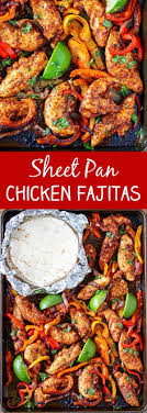Sheet Pan Chicken Fajitas Recipe Recipe Recipes Sheet Pan Recipes Sheet Pan Dinners