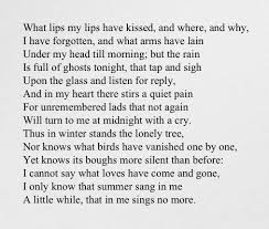 Favorite I Only Know That Summer Sang In Me A Little While And In Me Sings No More Sonnet Xliii Edna Edna St Vincent Millay Words Worth Beautiful Poetry