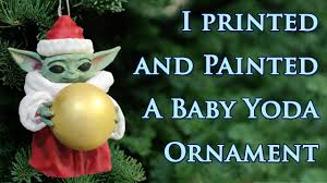 Maybe you would like to learn more about one of these? Baby Yoda Christmas Ornament By Psdwizzard Thingiverse