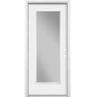 36-inch x 80-inch x 6-9/16-inch Full Lite Clear Single Primed Steel Prehung Front... 289359 Masonite