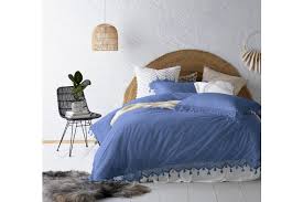 Everrouge butterfly 8 pc bedding comforter set, king, 100% cotton. Dick Smith Vintage Design Blue Gypsy Tassel Washed Cotton Quilt Cover Set King Bed Home Garden Bedding Quilt Covers