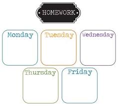 Very Cool Homework Chart Print And Frame In Dollar Store
