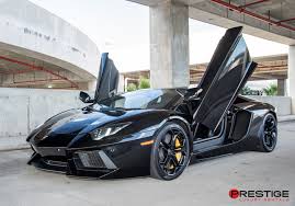 Choosing the options and services as part of the reservation process does not bind either party to a contract before the rental. Lamborghini Aventador Black Rental Prestige Luxury Rentals Prestige Luxury Rentals