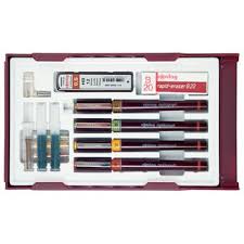 If you let the pen sit idle for months the ink will become dry. Rotring Rapidograph Kombi Set College Set 58 50