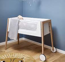 This Amazing Bassinet Is The Newest Addition To Our Linea By Leander Range And Is Called Side By Side How Baby Furniture Designer Baby Furniture Baby Closet