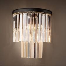 Pair a modern table lamp with a chic cotton or linen lamp shade, or go for a boho 1970's look on a pendant lamp with one made of natural rattan, jute or capiz. Crystal Wall Sconce Modern Wall Light Indoor Decorative Lights Lamp Shades Vintage Led Wall Mount Light Bed Crystal Wall Lighting Wall Sconce Hallway Sconces