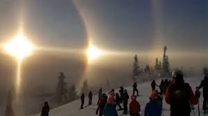 The halo is usually seen as a bright, white ring although sometimes it can have color. Sun Halo Rare Weather Phenomenon Spotted In Sweden