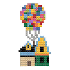 Up House Pixel Art Up Pixar Mario Characters