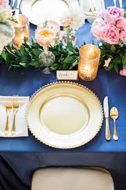 Fete home is the affordable decor brand we need. Gallery Snorkel Blue And Gold Wedding Table Setting Deer Pearl Flowers