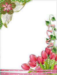 Tulips Frame Marijja 4shared Flower Border Clipart Flower Frame Floral Border Design
