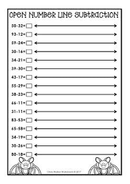 Double Digit Open Number Line Addition And Subtraction Two Digit Numberline Open Number Line Number Line Line Math