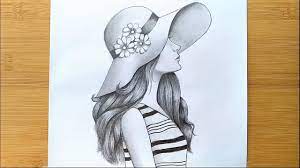 Hey, my name is rob. How To Draw A Girl With Hat For Beginners Step By Step Pencil Sketch Youtube