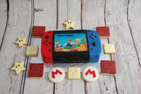 Gateau Console Switch De Chez Nintendo Kingdom Battle Gateau Nintendo Cake Chocolat Formation Patisserie
