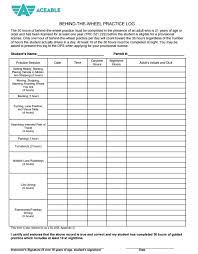 Practice Hour Log Templates 10 Free Printable Word Excel Pdf Formats Free Printables Printables Words