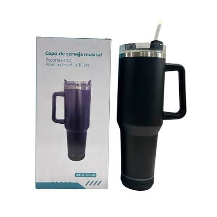 Vasos térmicos con bocina integrada "Bebe y Goza" hasta 5 horas de  conservación del frío 🌬❄️ o caliente 🔥 disfruta tu bebida 🥤 mientras  escuchas tu música favorita 🥰😍 . Pide el tuyo ya