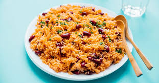 Puerto rican rice and beans are very hearty and can be served as a side dish or as a main meal. Easy Spanish Rice And Beans Mexican Rice Live Eat Learn