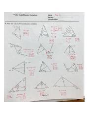 This rule is very helpful in finding missing the angles in a triangle, however, should not be negative. Triangle Sum And Exterior Angle Theorem Worksheet With Key X M 0 Sqwhwmm 4 2 Worksheet Triangle Sum And Exterior Angee Yheorem Name Hour Find Course Hero