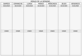 Organisez votre semaine avec différents modèles de planning vierge, sous forme d'agenda hebdomadaire ou de semainier à. Planning Vierge Menu De La Semaine Recettes Cookeo