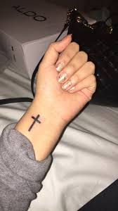 6 celtic cross tatoo design; Tiny Cross Tattoo On Wrist