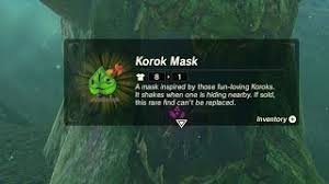 Go straight ahead, the shrine is in front of you behind some bars. Spass Und Spiele Zelda Breath Of The Wild Fundort Der Korok Maske Strange Mask Rumors Quest Guide