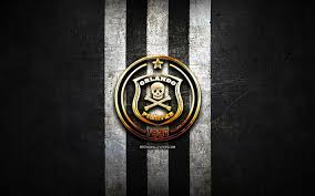 This page contains an complete overview of all already played and fixtured season games and the season tally of the club orlando pirates in the season overall statistics of current season. Herunterladen Hintergrundbild Orlando Pirates Fc Golden Logo Premier Soccer League Black Metal Hintergrund Fussball Orlando Pirates Psl South African Football Verein Die Orlando Pirates Logo Fussball Sud Afrika Fur Desktop Kostenlos