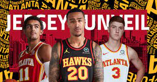 The striping on the sides. The Atlanta Hawks Unveil Their New Jerseys For The 2020 21 Season The Peach Review